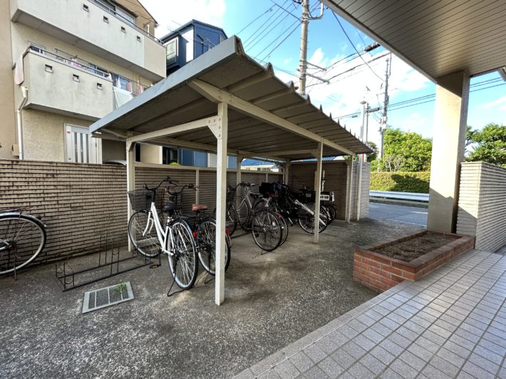 Bike parking lot!